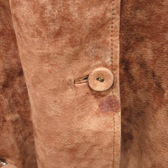 J Marco Belted Caramel Brown Leather Jacket - Picture 3 of 5